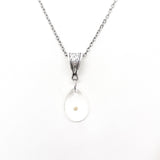 Mustard Seed Necklace, Mustard Seed Charm Necklace, Teardrop Mustard Seed Pendant, Mustard Seed Faith, Mustard Seed Necklace Gift For Her