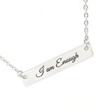 Affirmation Jewelry, I am Enough Necklace, Encouraging Her, Motivating Her, Strong Woman Gift, Affirmation Necklace, Affirmation Words