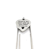 Faith Gift, Trust In The Lord With All Your Heart Charm Bookmark, Proverbs 3 5, Faith Bookmark, Christian Gift, Scripture Baptism Gifts