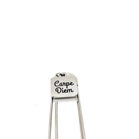 Affirmation Gifts, Carpe Diem Charm Bookmark, Reader Gift, Planner Bookmark, Paperclip Bookmark, Entrepreneur Gift, Encouraging Her