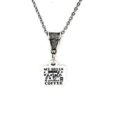 Coffee Lover Gift, My Bells Don’t Jingle Without Coffee Necklace, Coffee Club Gifts, Wife Gifts, Gift For Her, Christmas Jewelry Gifts