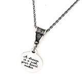 Motivational Gifts, A Dream Is A Wish The Heart Makes Necklace, Affirmation Jewelry, Encouraging Her, Motivating Her, Daughter Gift