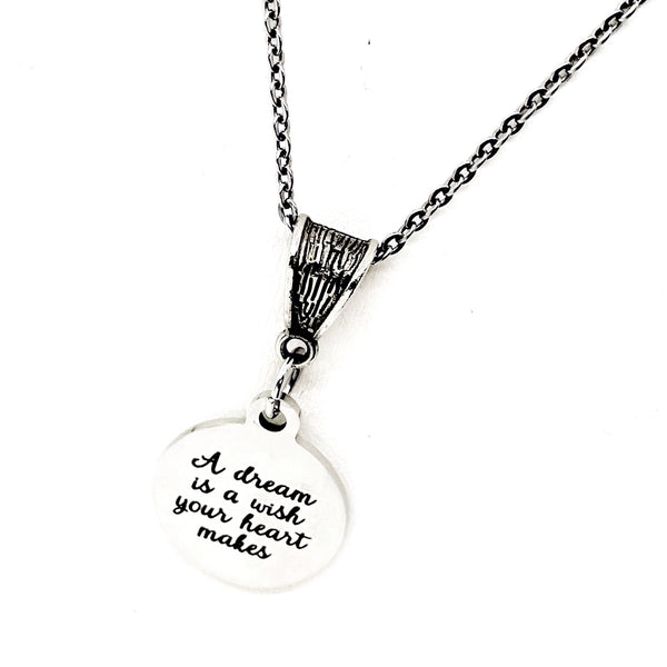 Motivational Gifts, A Dream Is A Wish The Heart Makes Necklace, Affirmation Jewelry, Encouraging Her, Motivating Her, Daughter Gift