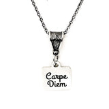 Motivational Gifts, Carpe Diem Necklace, Wife Gifts, Seize the Day, Affirmation Jewelry, Encouraging Her, Motivating Her, Daughter Gift