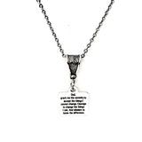 Serenity Prayer Gifts, Recovery Gifts, Serenity Prayer Necklace, Gift For Her, Recovery Jewelry, Serenity Courage Wisdom, Wisdom to Know