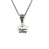 Love Gift, Love Freely Pendant Necklace, Love Jewelry, Gift For Her, Wife Gift, Daughter Gift, Christian Love, Love Necklace