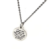 Memorial Gift, I Never Knew Anything Could Hurt So Much As When I Knew I Would Never Again Feel Your Touch Necklace, Remembering Him