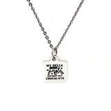 Hot Chocolate Lover Gift, My Bells Don’t Jingle Without Hot Chocolate Necklace, Christmas Jewelry, Hot Chocolate Gift Basket, Wife Gift