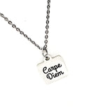 Motivational Gifts, Carpe Diem Necklace, Wife Gifts, Seize the Day, Affirmation Jewelry, Encouraging Her, Motivating Her, Daughter Gift