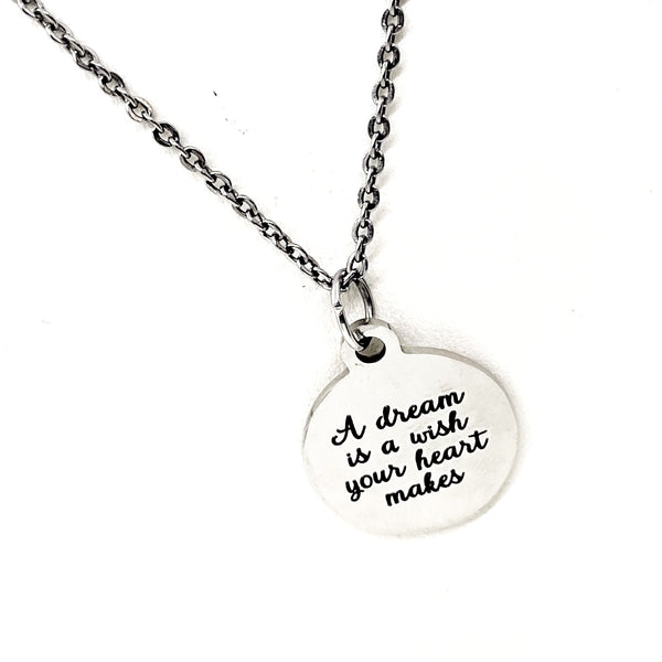 Motivational Gifts, A Dream Is A Wish The Heart Makes Necklace, Affirmation Jewelry, Encouraging Her, Motivating Her, Daughter Gift