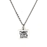 Coffee Lover Gift, My Bells Don’t Jingle Without Coffee Necklace, Coffee Club Gifts, Wife Gifts, Gift For Her, Christmas Jewelry Gifts