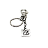 Coffee Lover Gift, My Bells Don’t Jingle Without Coffee Charm Keychain, Coffee Gift Basket Items. Wife Gift, Husband Gift, Coffee Christmas