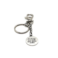 Affirmation Gifts, A Dream Is A Wish The Heart Makes Charm Keychain, Encouraging Her, Encouraging Him, Entrepreneur Gifts, Sports Gifts