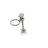 Hot Chocolate Lover Gift, My Bells Don’t Jingle Without Hot Chocolate Charm Keychain, Christmas Gift Basket Items. Wife Gift, Husband Gift