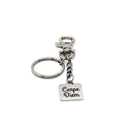 Affirmation Gifts, Carpe Diem Charm Keychain, Seize The Day, Encouraging Her, Encouraging Him, Entrepreneur Gifts, Sports Gifts, Enouraging
