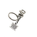 Affirmation Gifts, Serenity Prayer Charm Keychain, Recovery Gifts, Encouraging Gift, Recovery Prayer, Serenity Courage Wisdom
