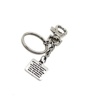 Affirmation Gifts, Serenity Prayer Charm Keychain, Recovery Gifts, Encouraging Gift, Recovery Prayer, Serenity Courage Wisdom