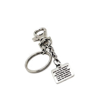 Affirmation Gifts, Serenity Prayer Charm Keychain, Recovery Gifts, Encouraging Gift, Recovery Prayer, Serenity Courage Wisdom