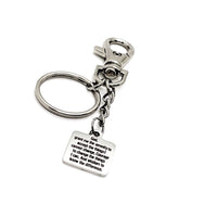 Affirmation Gifts, Serenity Prayer Charm Keychain, Recovery Gifts, Encouraging Gift, Recovery Prayer, Serenity Courage Wisdom