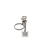 Affirmation Gifts, Serenity Prayer Charm Keychain, Recovery Gifts, Encouraging Gift, Recovery Prayer, Serenity Courage Wisdom