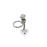 Faith Gifts, Trust In The Lord With All Your Heart Charm Keychain, Proverbs 3 5, Scripture Gift, Baptism Gift, Christian Quote, Faith Charm