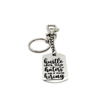 Encouragement Gift, Hustle Until Your Haters Ask If You’re Hiring Charm Keychain, Sports Gifts, Encouraging Her, Encouraging Him, Son Gift