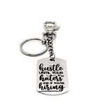 Encouragement Gift, Hustle Until Your Haters Ask If You’re Hiring Charm Keychain, Sports Gifts, Encouraging Her, Encouraging Him, Son Gift