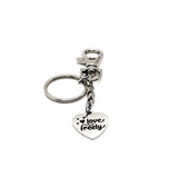 Love Gift, Love Freely, Love Charm, Clip On Keychain, Keychain Gift, Wife Gift, Daughter Gift, 1 Corinthians 13 Gift, Christian Love Gift