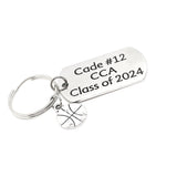 Personalized Basketball Gift, Basketball Keychain, Senior Gift, Sports Senior, Basketball Team Keychain Gifts