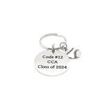 Personalized Baseball Player Gift, Baseball Keychain, Graduate Gift, Senior Keychain, Senior Gift, Sports Senior, Personalized Keychain Gift