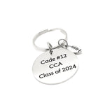 Personalized Football Player Gift, Football Keychain, Graduate Gift, Senior Keychain, Senior Gift, Sports Senior, Personalized Keychain Gift