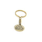 Scripture Quote, If God Is For Us Who Can Be Against Us Charm Keychain, Romans 8 31, Faith Gift, Scripture Charm, Christian Prayer Gift