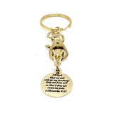 Faith Gift, Oh Lord Bless Me Indeed Charm Keychain, Prayer Of Jabez, 1 Chronicles 4 10, Scripture Quote, Faith Charm, Christian Gift