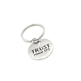 Faith Gift, Trust Charm Keychain, Psalm 37 5, Trust In The Lord, Christian Gift, Faith Keychain, Baptism Gift, Confirmation Gift