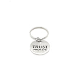 Faith Gift, Trust Charm Keychain, Psalm 37 5, Trust In The Lord, Christian Gift, Faith Keychain, Baptism Gift, Confirmation Gift