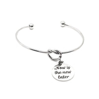 Motivating Gift, Now Is The New Later Charm Bracelet, Encouraging Her, Motivating Her, Entrepreneur Gift, Starting Over Gift, New Beginning