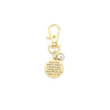 Faith Gift, Mustard Seed Scripture Charm, Matthew 17 20 Charm, Clip On Charm, Purse Charm, Keychain Charm, Christian Gifts, Scripture Gifts