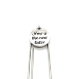 Motivation Gift, Now Is The New Later Charm Bookmark, Paperclip Bookmark, Gift For Her, Gift For Him, Encouraging Gift, Motivating Gift