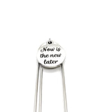 Motivation Gift, Now Is The New Later Charm Bookmark, Paperclip Bookmark, Gift For Her, Gift For Him, Encouraging Gift, Motivating Gift