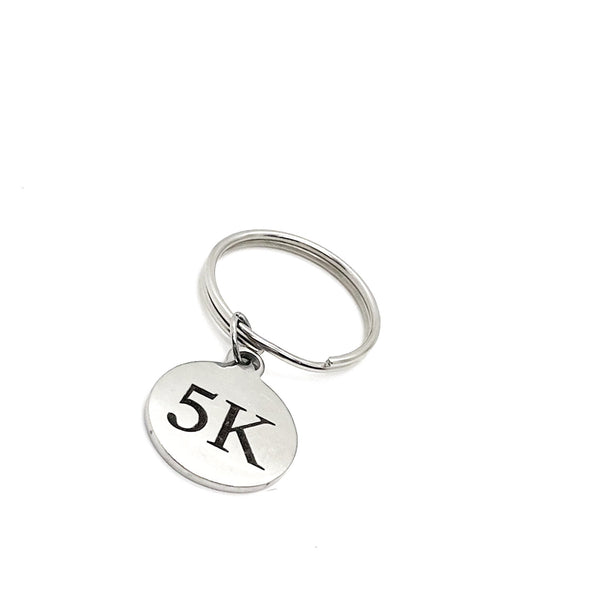 Runner Gift, 5K Keychain, Marathon Runner, Marathon Gift, 5K Award, Gift For Her, Gift For Him, Charm Keychain, Runner Keychain