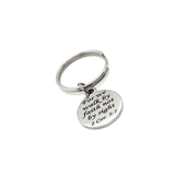 Faith Gift, For We Walk By Faith Not By Sight Keychain, 2 Corinthians 5 7, Christian Gift, Faith Keychain, Baptism Gift, Confirmation Gift