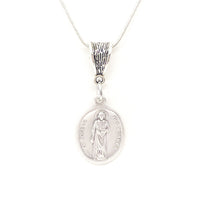 Faith Gift, Saint Joseph The Worker Necklace, Catholic Saints Gift, Saint Joseph Gifts, Patron Saint Of Fathers, Christian Jewelry