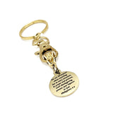 Christian Gift, Do Not Be Anxious About Anything Goldtone Keychain, Philippians 4 6 Charm, Scripture Keychain, Bible Verse Gift, Faith Gift