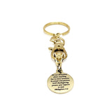 Christian Gift, Do Not Be Anxious About Anything Goldtone Keychain, Philippians 4 6 Charm, Scripture Keychain, Bible Verse Gift, Faith Gift