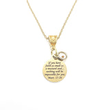 Mustard Seed Necklace, Mustard Seed Scripture Pendant, Matthew 17 20, Christian Necklace, Faith Necklace, Mustard Seed Faith Gift