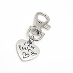 Affirmation Gift, I Am Loved Clip On Charm, Daughter Gift, Granddaughter Gift, Love Gift, Wife Gift, Son Gift, Love Reminder, Gift For Him