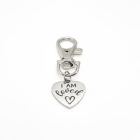Affirmation Gift, I Am Loved Clip On Charm, Daughter Gift, Granddaughter Gift, Love Gift, Wife Gift, Son Gift, Love Reminder, Gift For Him