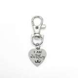 Affirmation Gift, I Am Worthy Clip On Charm, Daughter Gift, Granddaughter Gift, Love Gift, Wife Gift, Son Gift, Love Reminder, Gift For Him