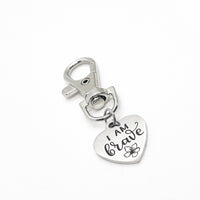 Affirmation Gift, I Am Brave Clip On Charm, Daughter Gift, Granddaughter Gift, Love Gift, Wife Gift, Son Gift, Love Reminder, Gift For Him