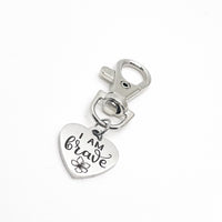 Affirmation Gift, I Am Brave Clip On Charm, Daughter Gift, Granddaughter Gift, Love Gift, Wife Gift, Son Gift, Love Reminder, Gift For Him